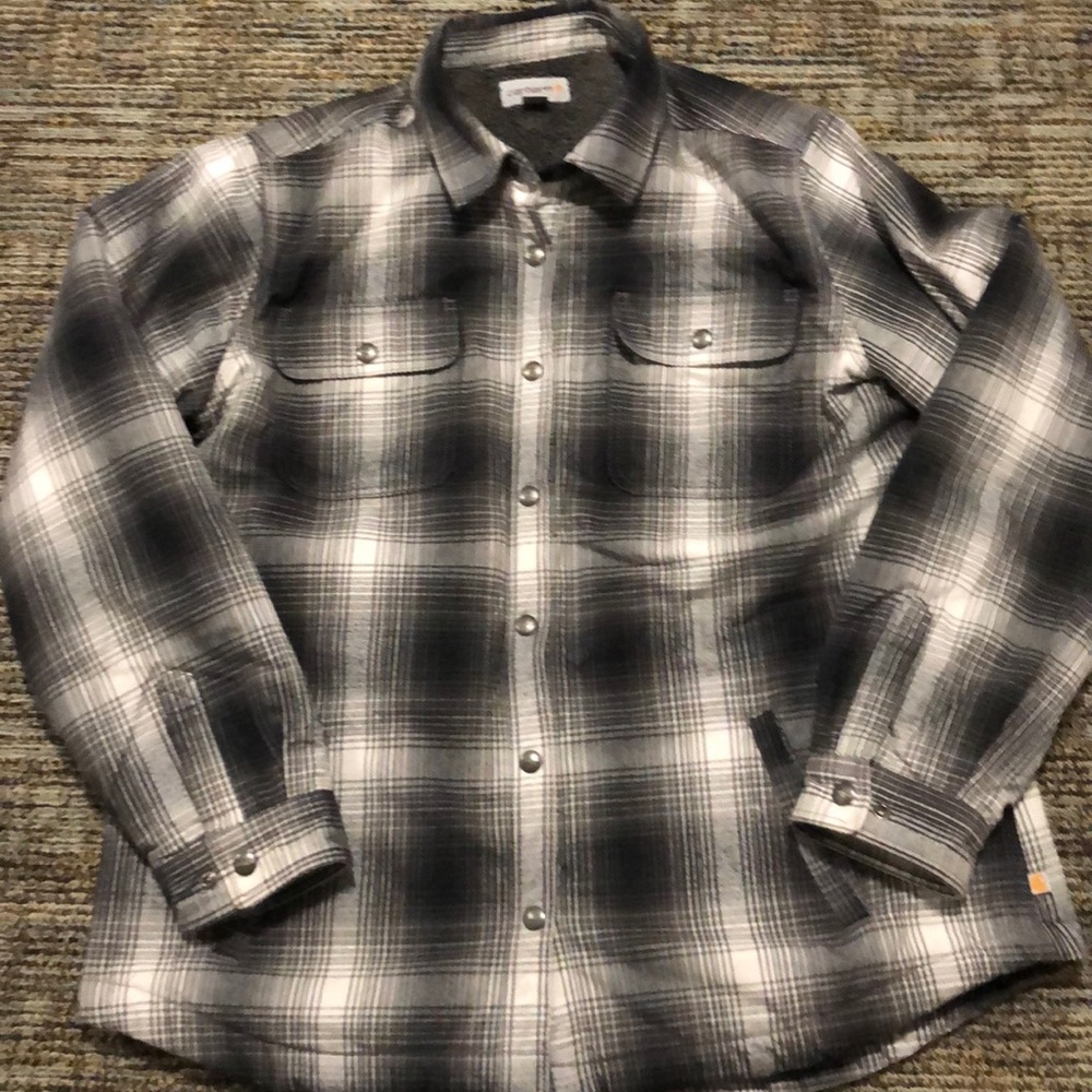 NWOT Men’s Carhartt Fleece Lined Flannel Jacket XL